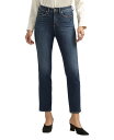 【送料無料】 シルバー ジーンズ レディース デニムパンツ ジーンズ ボトムス Women's Isbister High Rise Straight Leg Jeans Indigo