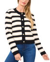【送料無料】 セセ レディース ニット・セーター カーディガン アウター Women's Striped Cardigan Rich Black