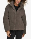 【送料無料】 リーバイス レディース ジャケット・ブルゾン アウター Women's Short Sherpa Teddy Jacket Carbon Grey