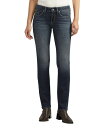 【送料無料】 シルバー ジーンズ レディース デニムパンツ ボトムス Women's Britt Low Rise Curvy Fit Straight Jeans Indigo