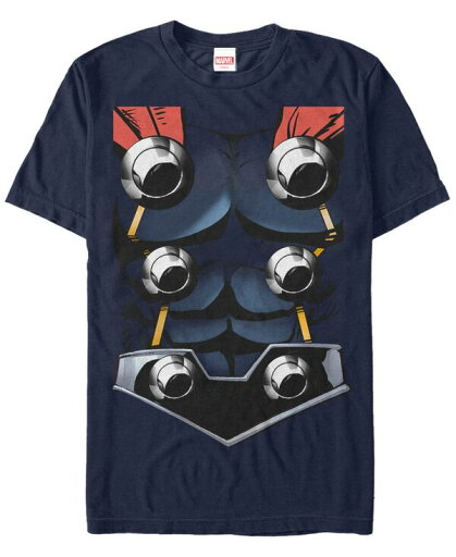 【送料無料】 フィフスサン メンズ Tシャツ トップス Marvel Men's Avengers Assemble Thor Suit Costume Short Sleeve T-Shirt Navy 【送料無料】 フィフスサン メンズ Tシャツ トップス Marvel Men's Avengers Assemble Thor Suit Costume Short Sleeve T-Shirt Navy