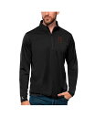 【送料無料】 アンティグア メンズ パーカー・スウェット アウター Men's Black San Francisco Giants Tribute Quarter-Zip Pullover Top Black(4)