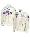 【送料無料】 プロスタンダード メンズ ジャケット・ブルゾン アウター Men's Cream Texas Rangers Cooperstown Collection Pinstripe Retro Classic Satin Full-Snap Jacket Cream
