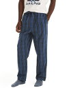 【送料無料】 ナウティカ レディース ナイトウェア アンダーウェア Men's Plaid Plaid Poplin Pajama Pants Ensign B...