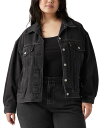 【送料無料】 リーバイス レディース ジャケット・ブルゾン アウター Plus Size '90s Cotton Denim Trucker Jacket Road Less(4)