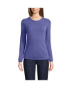【送料無料】 ランズエンド レディース ニット・セーター アウター Women's Cashmere Sweater Rich periwinkle heather