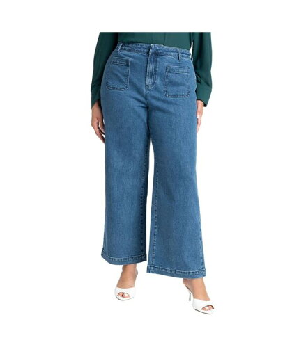 【送料無料】 エロクイ レディース デニムパンツ ジーンズ ボトムス Plus Size The Trouser Jean Medium wash denim 【送料無料】 エロクイ レディース デニムパンツ ジーンズ ボトムス Plus Size The Trouser Jean Medium wash denim
