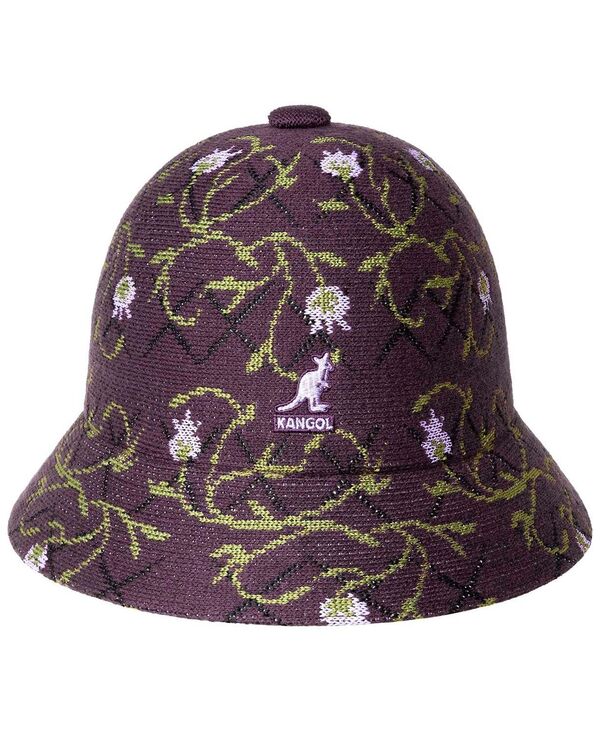 カンゴール メンズ アクセサリー 帽子 Kangol Men's Tapestry Casual Bucket Hat Deep plum floral プ..