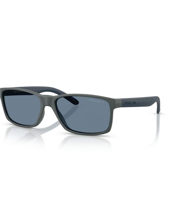アーネット メンズ アクセサリー サングラス・アイウェア Arnette Men's Polarized Sunglasses Slickster AN4185 Matte Dark Grey グレー