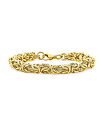 【送料無料】 ブリング メンズ ブレスレット・バングル・アンクレット アクセサリー Thick Mens Strong Biker Jewelry Hip Hop Gangster Heavy Mechanic Link Byzantine Chain Bracelet For Men Yellow Gold Plated Stainless Steel 9 Inch Yellow(4)