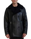 【送料無料】 カール ラガーフェルド メンズ ジャケット・ブルゾン アウター Men's Faux-Shearling Double-Breasted Car ...