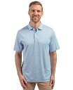 【送料無料】 カッターアンドバック メンズ ポロシャツ トップス Men's Forge Eco Double Stripe Stretch Recycled ...
