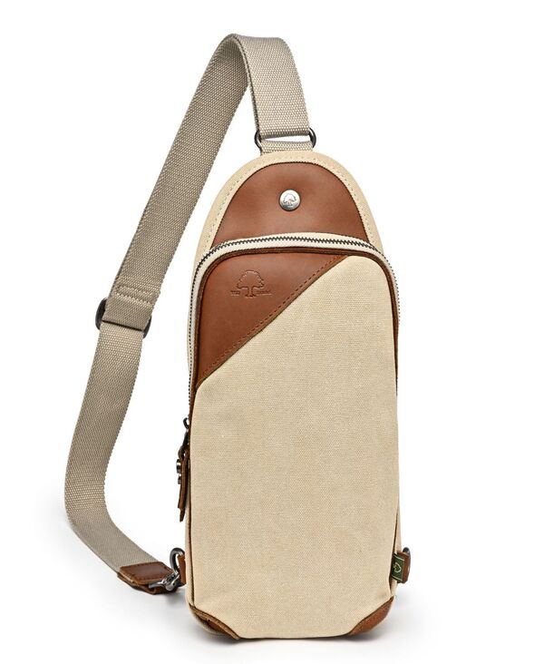 TSDブランド レディース バッグ ボディバッグ・ウエストポーチ TSD BRAND Canna Canvas Sling Bag Beig..