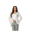 アディクテッド レディース アウター ニット・セーター カーディガン Edikted Women's Maybelle Argyle Cardigan Crea...