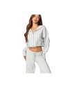 【送料無料】 アディクテッド レディース ニット・セーター アウター Women's Russell Knit Hooded Cardigan Light-gr...