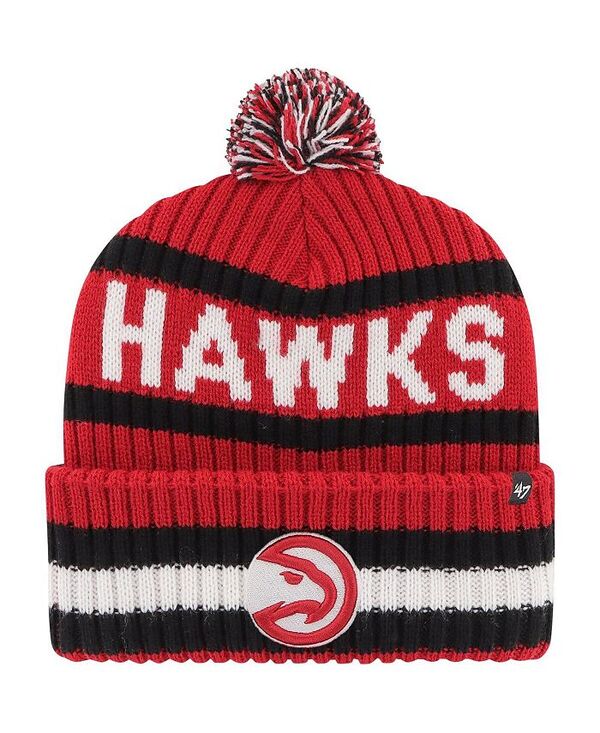47 ブランド メンズ アクセサリー 帽子 ニット '47 Brand Men's Red Atlanta Hawks Bering Cuffed Knit H...
