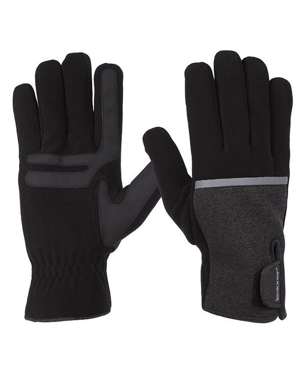 【送料無料】 アイソトナー メンズ 手袋 アクセサリー Men's Reflective Tech Stretch and Fleece Water Repellent Gloves with Touchscreen Technology Black