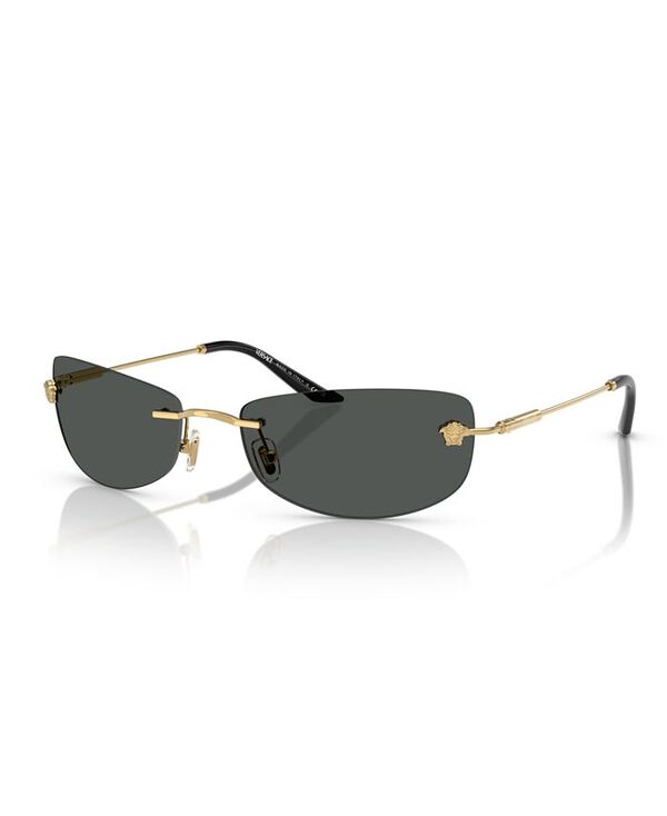 【送料無料】 ヴェルサーチ メンズ サングラス・アイウェア アクセサリー Men's Sunglasses VE2279 Gold