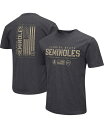 【送料無料】 コロシアム メンズ Tシャツ トップス Men's Heather Black Florida State Seminoles Big and Tall OHT Military-Inspired Appreciation Playbook T-shirt Heather Black(4)