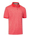 【送料無料】 ミオマリオ メンズ ポロシャツ トップス Men's Designer Golf Polo Shirt Salmon red
