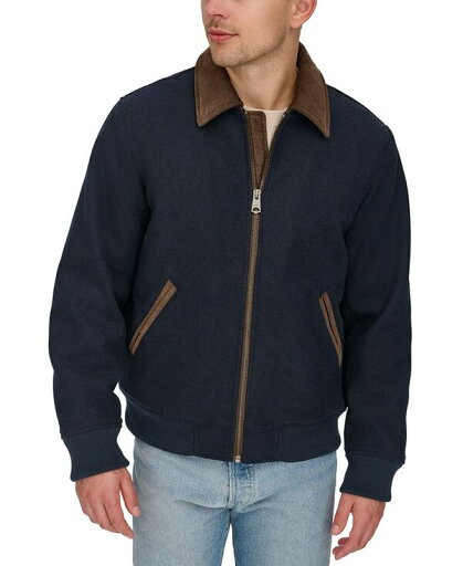 【送料無料】 リーバイス メンズ ジャケット・ブルゾン アウター Men's Zip Corduroy-Collar Jacket Navy 【送料無料】 リーバイス メンズ ジャケット・ブルゾン アウター Men's Zip Corduroy-Collar Jacket Navy