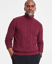 【送料無料】 クラブルーム メンズ ニット・セーター アウター Men's Chunky Turtleneck Sweater Red Plum