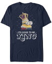 【送料無料】 フィフスサン メンズ Tシャツ トップス Minions Illumination Men's Despicable Me It's Good To Be King Short Sleeve T-Shirt Navy