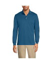 【送料無料】 ランズエンド メンズ ポロシャツ トップス Big & Tall Long Sleeve Cotton Supima Polo Shirt Eve...