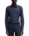 【送料無料】 ヒューゴボス メンズ シャツ トップス Men's Slim-Fit Performance Dress Shirt Navy