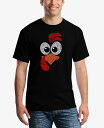 【送料無料】 エルエーポップアート メンズ Tシャツ トップス Men's Turkey Face Word Art T-Shirt Black