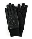 【送料無料】 マーカスアドレール レディース 手袋 アクセサリー Women's Faux Leather Stitched Touchscreen Glove...
