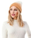 【送料無料】 マーカスアドレール レディース 帽子 アクセサリー Women's Ombre Rib Detail Cuffed Beanie Camel