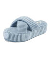 【送料無料】 ジェシカシンプソン レディース サンダル シューズ Women's Ribbed Terry Cross Band Slide Platform ...