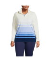 【送料無料】 ランズエンド レディース パーカー・スウェット アウター Plus Size Anyweather Fleece Quarter Zip Pull...
