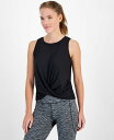 【送料無料】 イデオロギー レディース タンクトップ トップス Women's Twist-Front Tank Top Deep Black