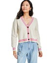 【送料無料】 On 34th レディース ニット・セーター アウター Women's V-Neck Tipped Cardigan Natural Oat He...