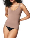 【送料無料】 スパンク レディース タンクトップ トップス Women's Everyday Seamless Shaping Tank Top Cafe Au...