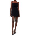 【送料無料】 フレンチコネクション レディース ワンピース トップス Women's Whisper Bow-Trim Dress Blackout