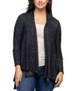 【送料無料】 24セブンコンフォート レディース ニット・セーター アウター Women's Open Front Long Sleeve High Low Cozy Cardigan Black(4)