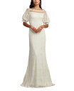 【送料無料】 タダシショージ レディース ワンピース トップス Women's Whelan Embroidered Puff-Sleeve Gown Ivor...