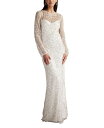 【送料無料】 タダシショージ レディース ワンピース トップス Women's Keziah Embellished Illusion Bridal Gown ...