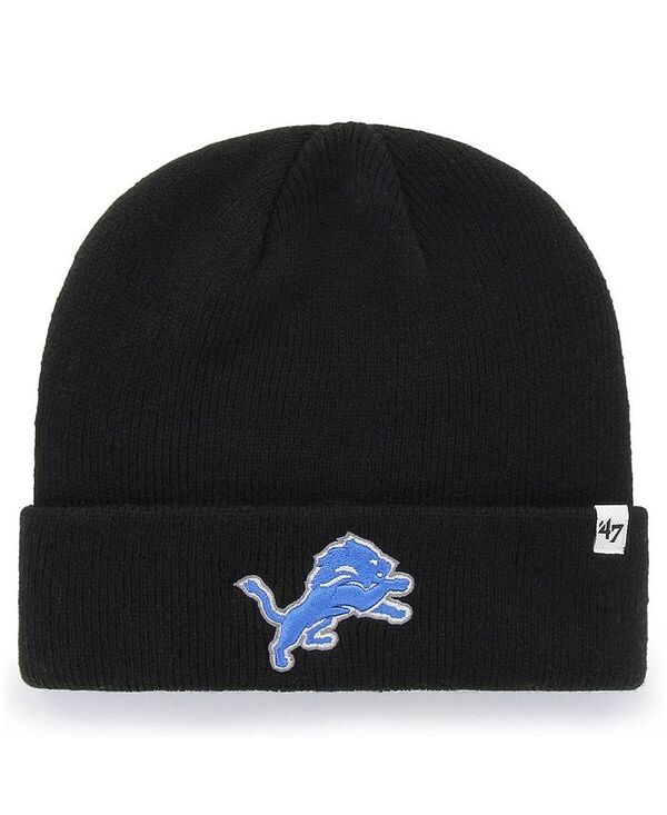47 ֥  ꡼ ˹ ˥å '47 Brand Men's '47 Black Detroit Lions Secondary Basi...