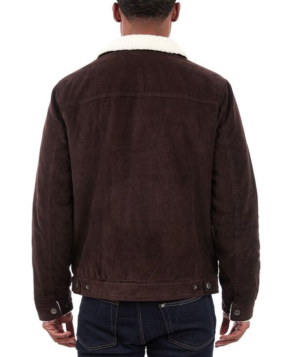 【送料無料】 ラッキーブランド メンズ ジャケット・ブルゾン アウター Men's Corduroy Trucker Jacket Espresso