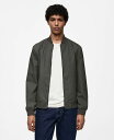 【送料無料】 マンゴ メンズ ジャケット・ブルゾン アウター Men's Leather-Effect Bomber Jacket Gray