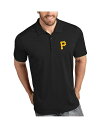 【送料無料】 アンティグア メンズ ポロシャツ トップス Men's Black Pittsburgh Pirates Tribute Polo Black