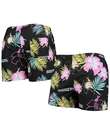 【送料無料】 フォコ メンズ ハーフパンツ・ショーツ 水着 Men's Black Indiana Hoosiers Neon Floral Swim Trunks Black 【送料無料】 フォコ メンズ ハーフパンツ・ショーツ 水着 Men's Black Indiana Hoosiers Neon Floral Swim Trunks Black