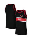 【送料無料】 ニューエラ メンズ タンクトップ トップス Men's Black Cincinnati Reds Jersey Ringer Tank Top ...