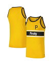 【送料無料】 ニューエラ メンズ タンクトップ トップス Men's Gold Pittsburgh Pirates Jersey Ringer Tank To...