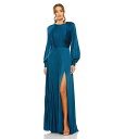 【送料無料】 マックダガル レディース ワンピース トップス Women's Ieena Long Sleeve Pleated High Neck Gown ...