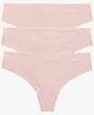 【送料無料】 カルバンクライン レディース パンツ アンダーウェア Women's Invisibles 3-Pack Thong Underwear QD35...
